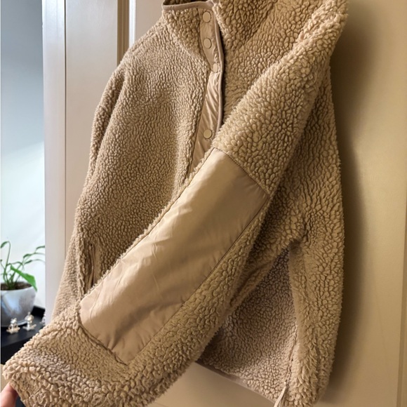 Fabletics Tan Teddy Jacket - Picture 3 of 8